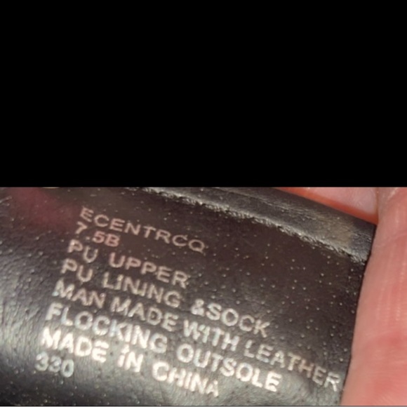 BLACK LEATHER SLIP ON SHOES 7 1/2 7.5B QUILTED SOFT SOLES STEVE MADDEN - Picture 5 of 5